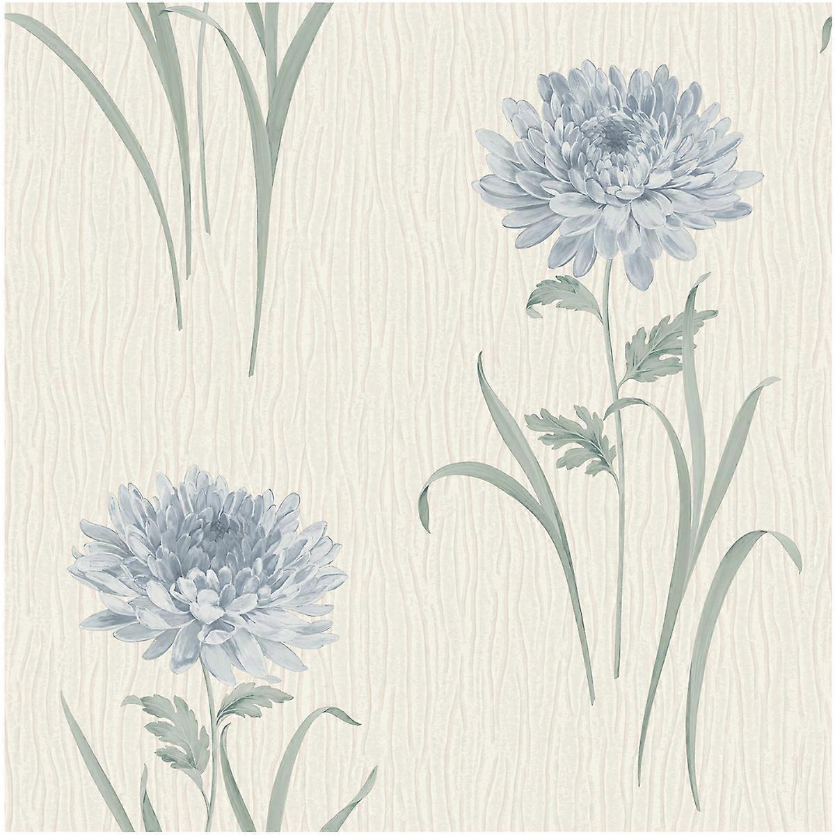Belgravia Bella Blue Texture Wallpaper