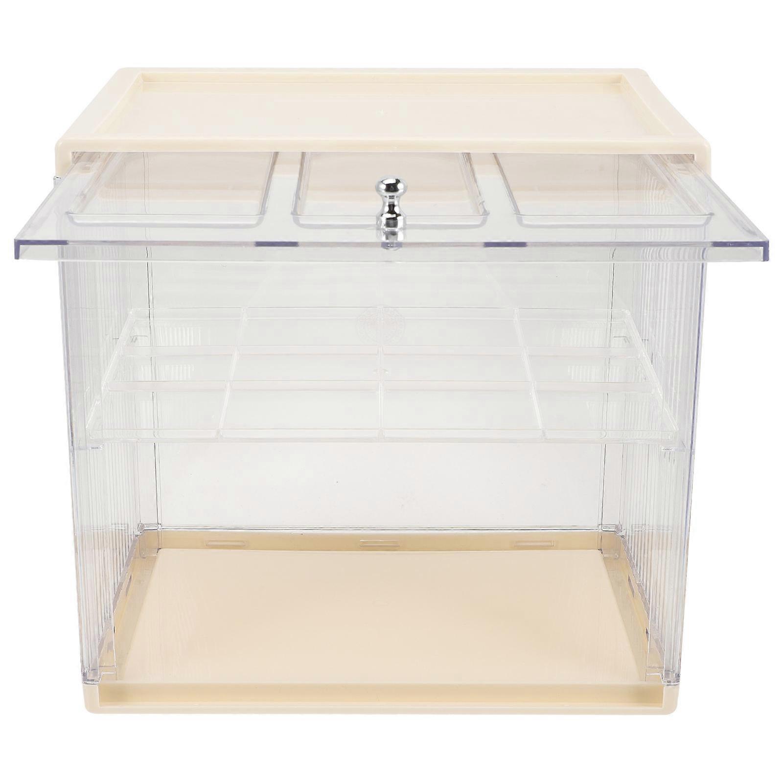 White Acrylic Cup Storage Shelf for Storage Use Double Layer Holder