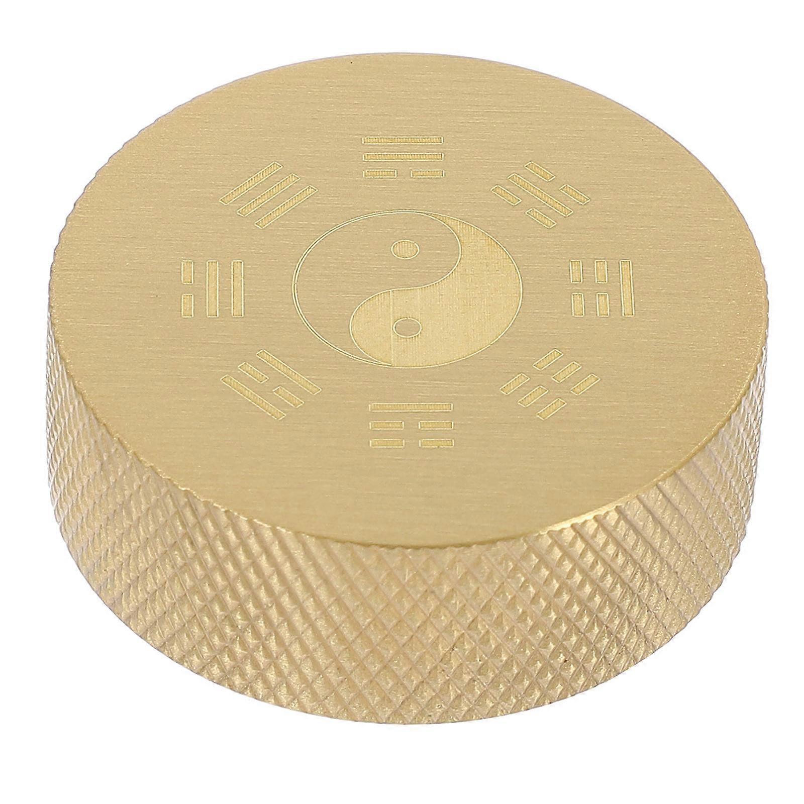 Golden Copper Calligraphy Paperweight for Table Decoration