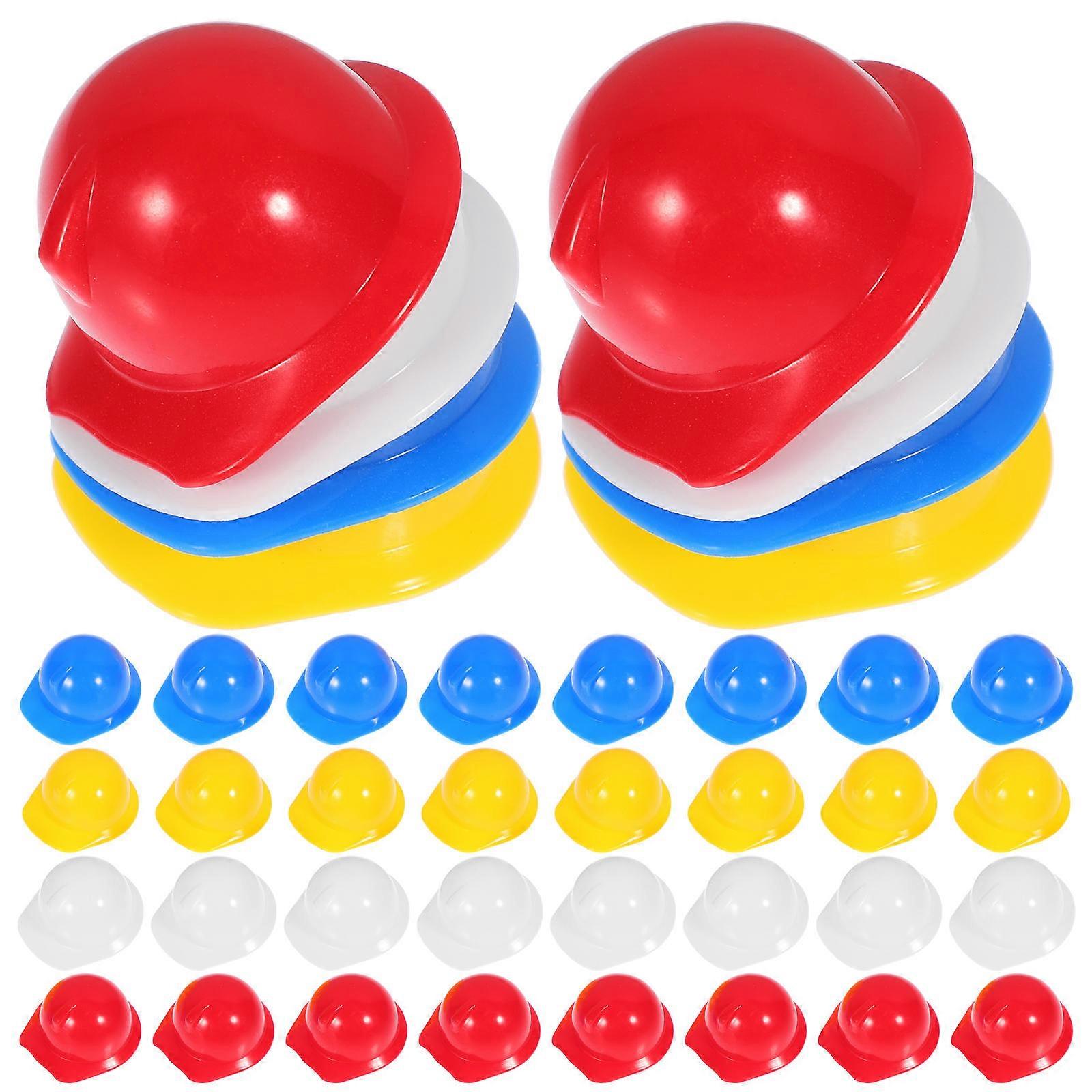 Mini Construction Hat Doll for Decoration with 40Pcs Assorted Colors