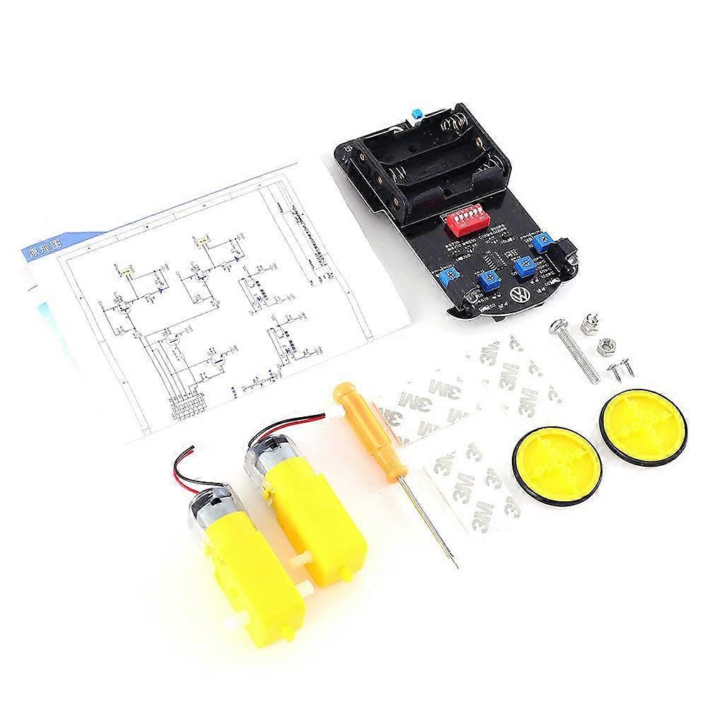 Smart Robot Car Kit with Tracking Sensor and Obstacle Avoidance, Dual TT Motor DIY Robotics Set