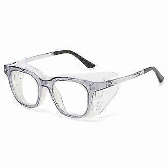 Schutzbrille gegen trockene Augen mit grau-transparenten Gläsern, Feuchtigkeitskammer-Design, blockiert blaues Licht und Wind