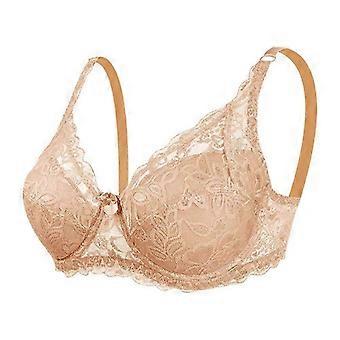 womens lace bra large size thin cotton side breast support