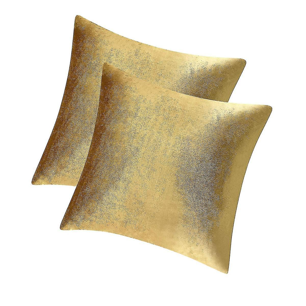 Velvet Decorative Throw Pillow Covers For Sofa Bed 2 Pack