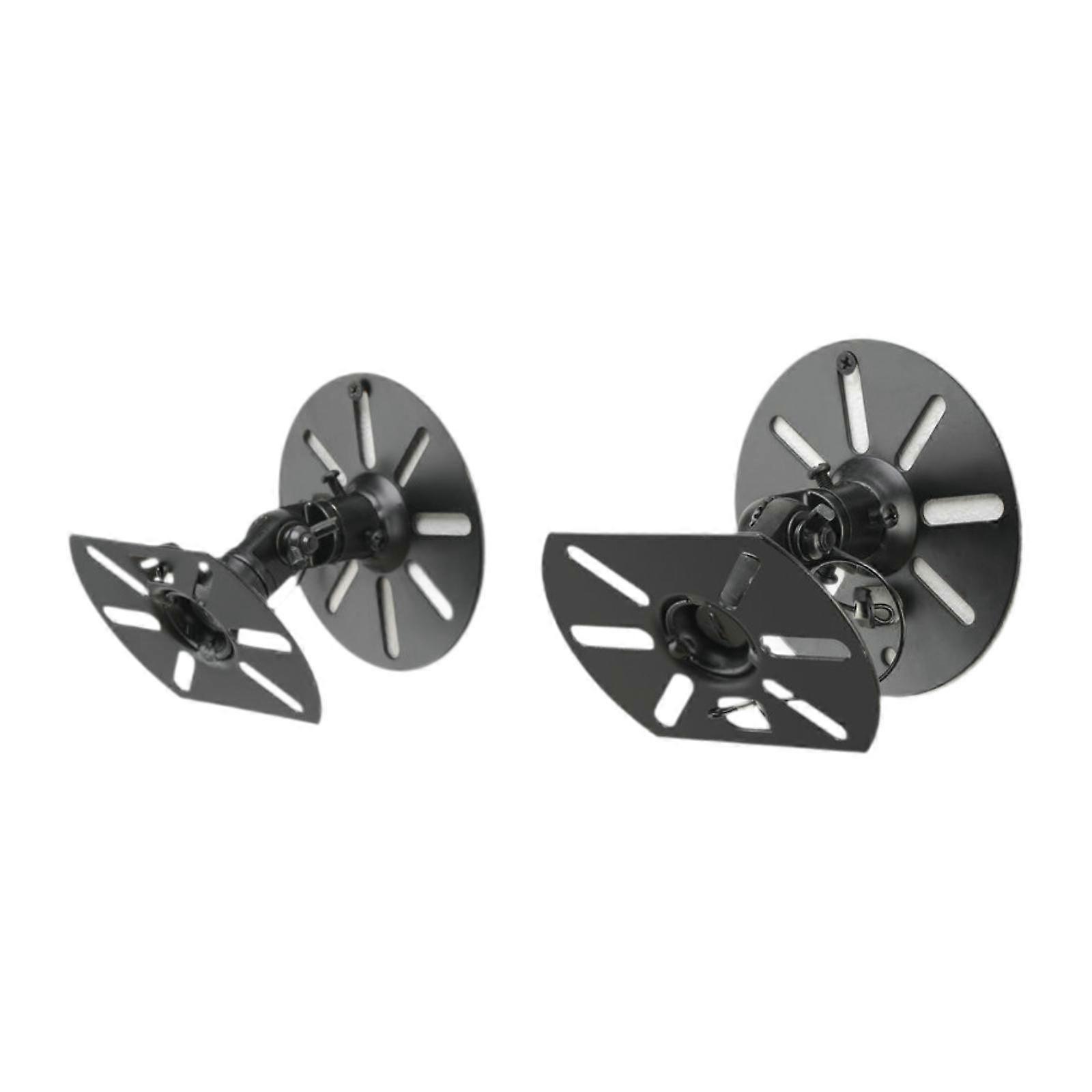 2 Pieces Wall Mounted Speaker Brackets Ceiling Speaker Bracket Base Swivel Mount