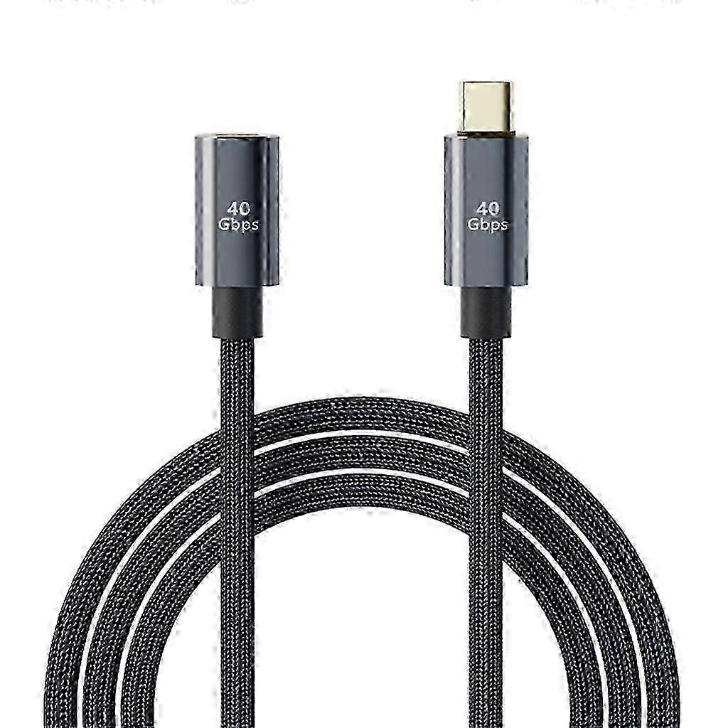 Type-C 100W Fast Charge Extender Cable 40Gbps High-Speed Data Transfer