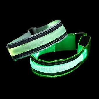 Outdoor LED Luminous Wristband 4Pcs Adjustable Armband for Night Running