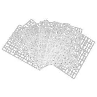 Kaninburmatte Plastfotpute for kjæledyrbur 6 stk. Pustende sklisikre matter