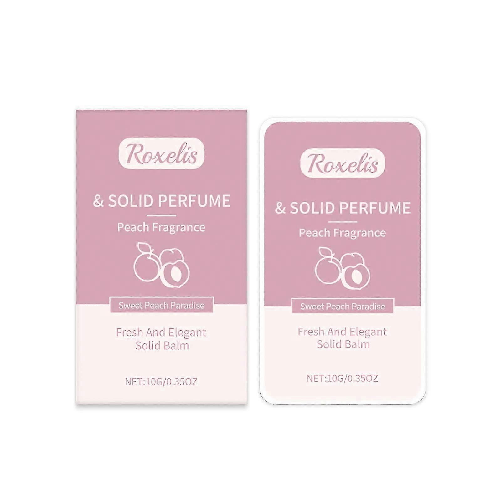 Peach Solid Perfume Fresh Fruit Light Lasting Portable Solid Balm Fruit Solid Eau De Toilette