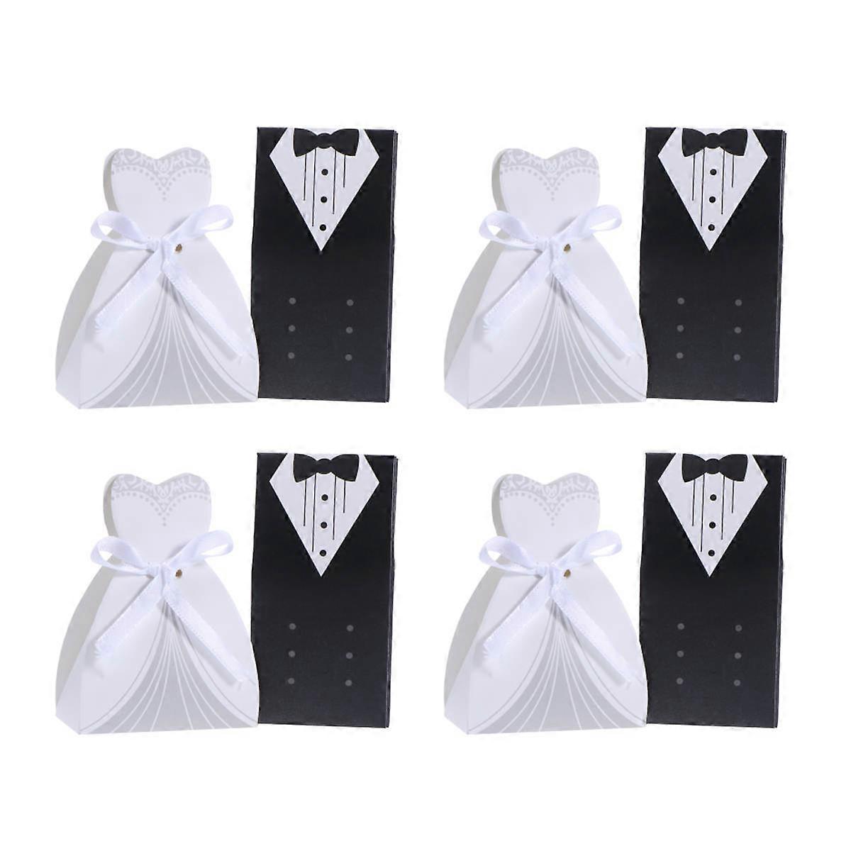Wedding Candy Box Creative Pyramid Shape for Storing Things 50Pcs
