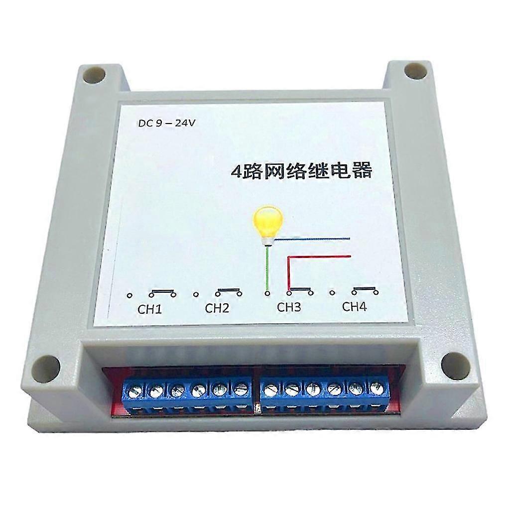 4-channel Relay Module Board Ethernet Relay Networks Switch Controller Module