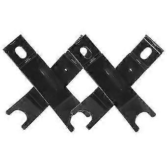 2 paires de rallonges d'essieu de vélo pour roues stabilisatrices pour enfants - 13,5 x 4 x 3,1 cm noir, convient à la plupart des vélos pour enfants