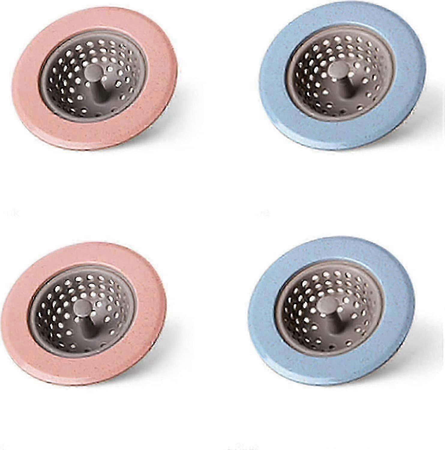4pcs Silicone Sink Drain Strainer For Kitchen,x