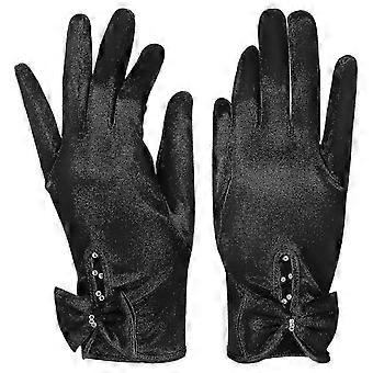 Wrist Length Satin Bridal Gloves for Women - Elegant Prom Dress Accessories - Perfect for Weddings and Special Occasions