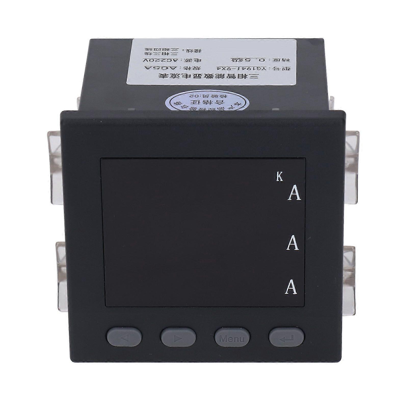 220V 3 Phase Current Meter LED Digital Display Ammeter Programmable Intelligent Electric Meter