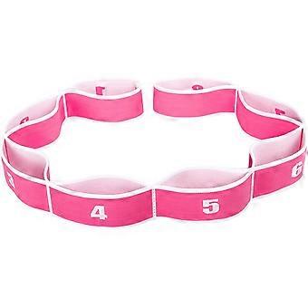 Dww-8 Fascia elastica di resistenza latina (rosa, adatta a 120 cm) per ballerini, pilates per bambini, yoga, allenamento fitness, fascia elastica digitale per stretching, fascia elastica per danza
