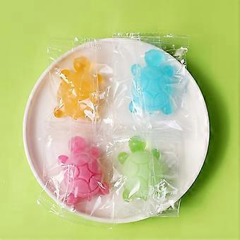 4-Pack Turtle Shaped Scented Soaps, Cute Animal Glycerin Soap Bars with Essential Oils, for Face Hand and Shower, Individually Wrapped, Rich Lather
