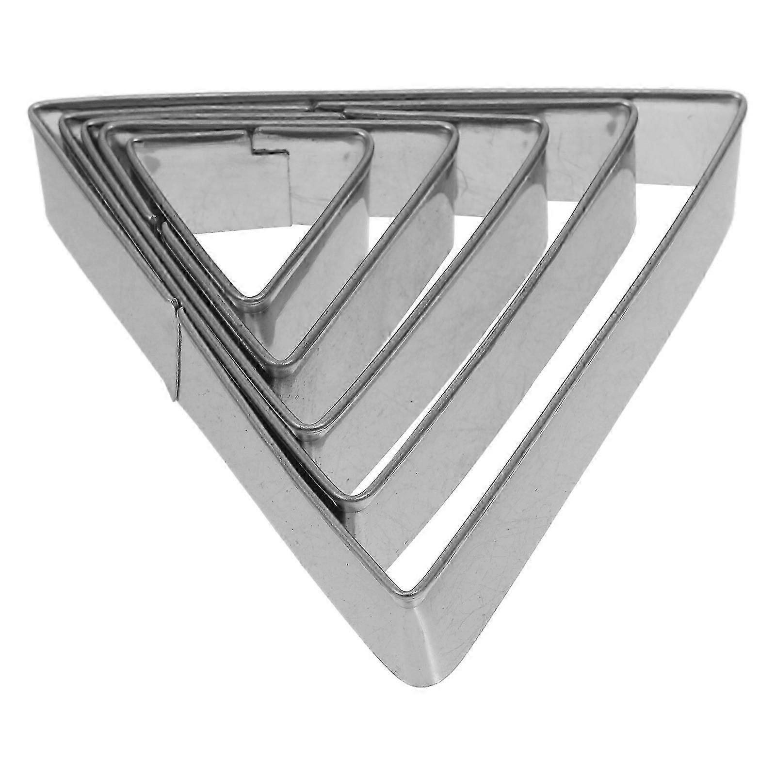 Stainless Steel Triangle Biscuit Cutters Set for Baking & Crafting