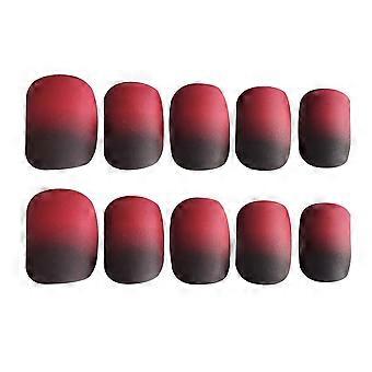Artificial Nail False Nails for Nail Use 24Pcs Gradient Color Full Cover Kit