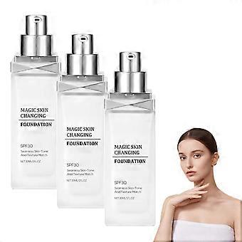 Color Changing Foundation with Moisturizing Formula for Flawless Coverage and Seamless Blend