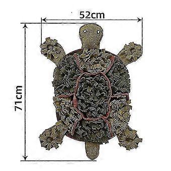 Alfombrilla olfativa para perros con forma de tortuga, almohadilla de alimentación lenta para mascotas, alfombrilla olfativa para mascotas, juguetes de entrenamiento para perros, juguetes para aliviar el estrés, regalo para perros 26-27