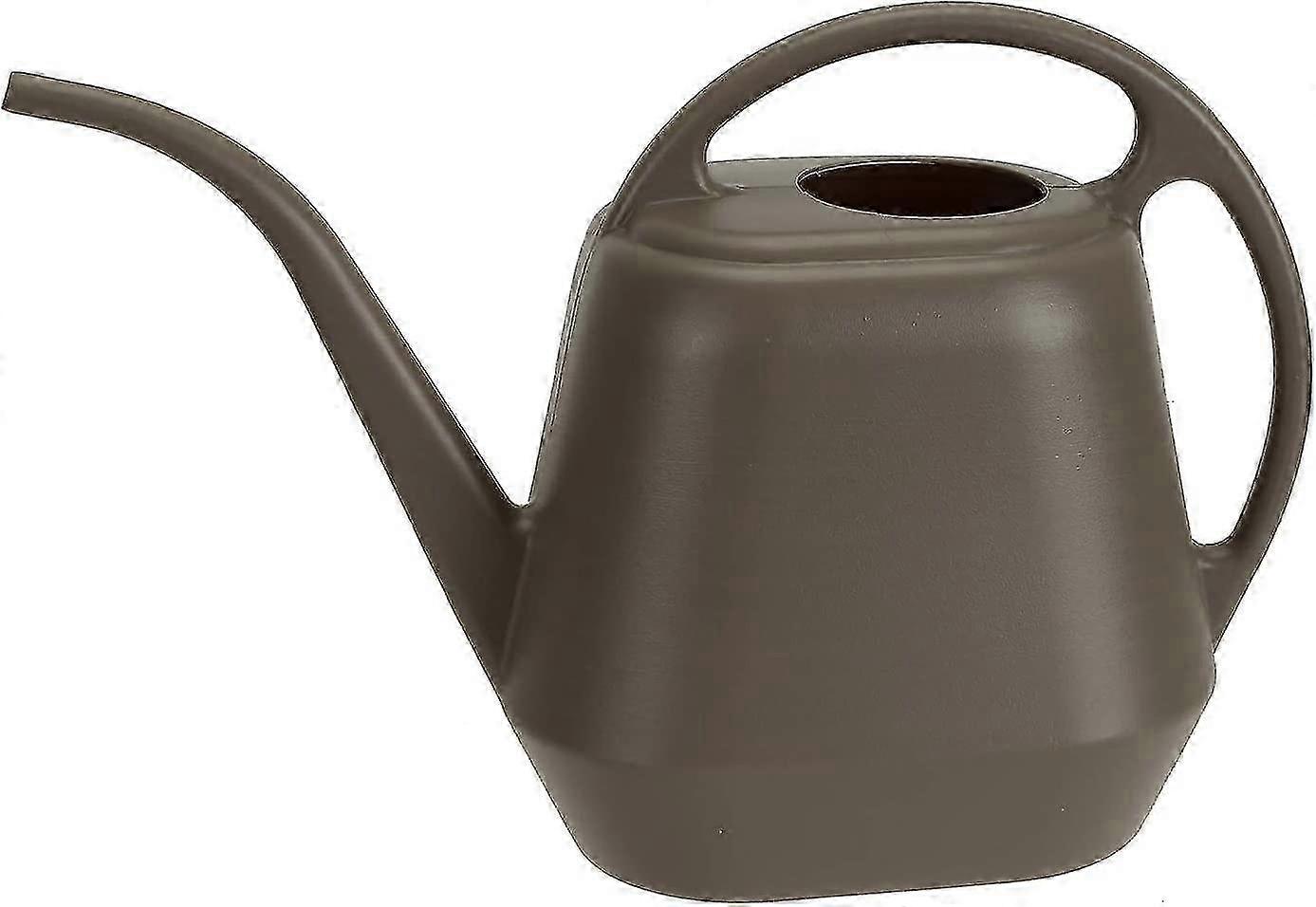 Plastic Watering Can, Deep Gray, 1-gallon