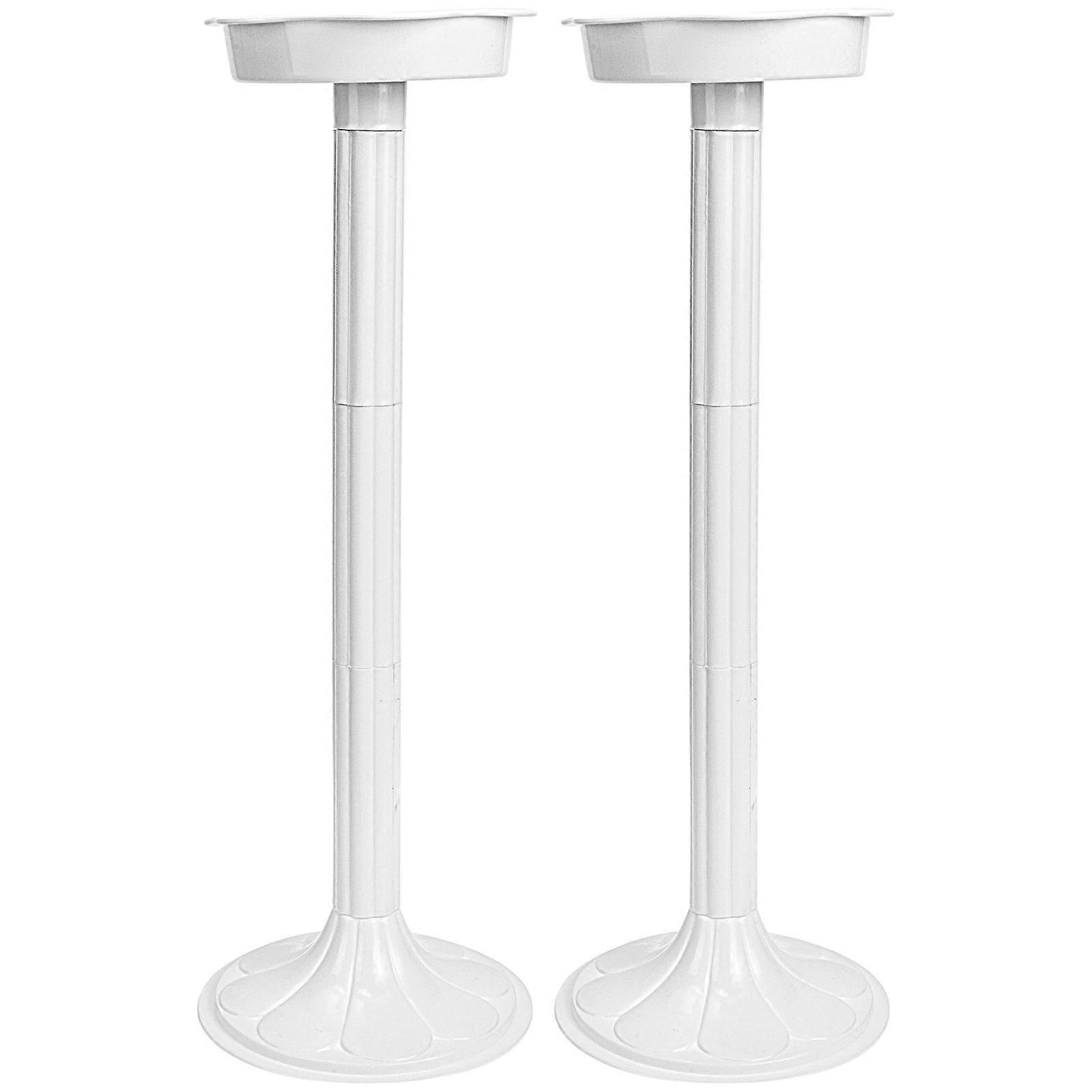 Decorative Roman Column White Guiding Prop 2Pcs