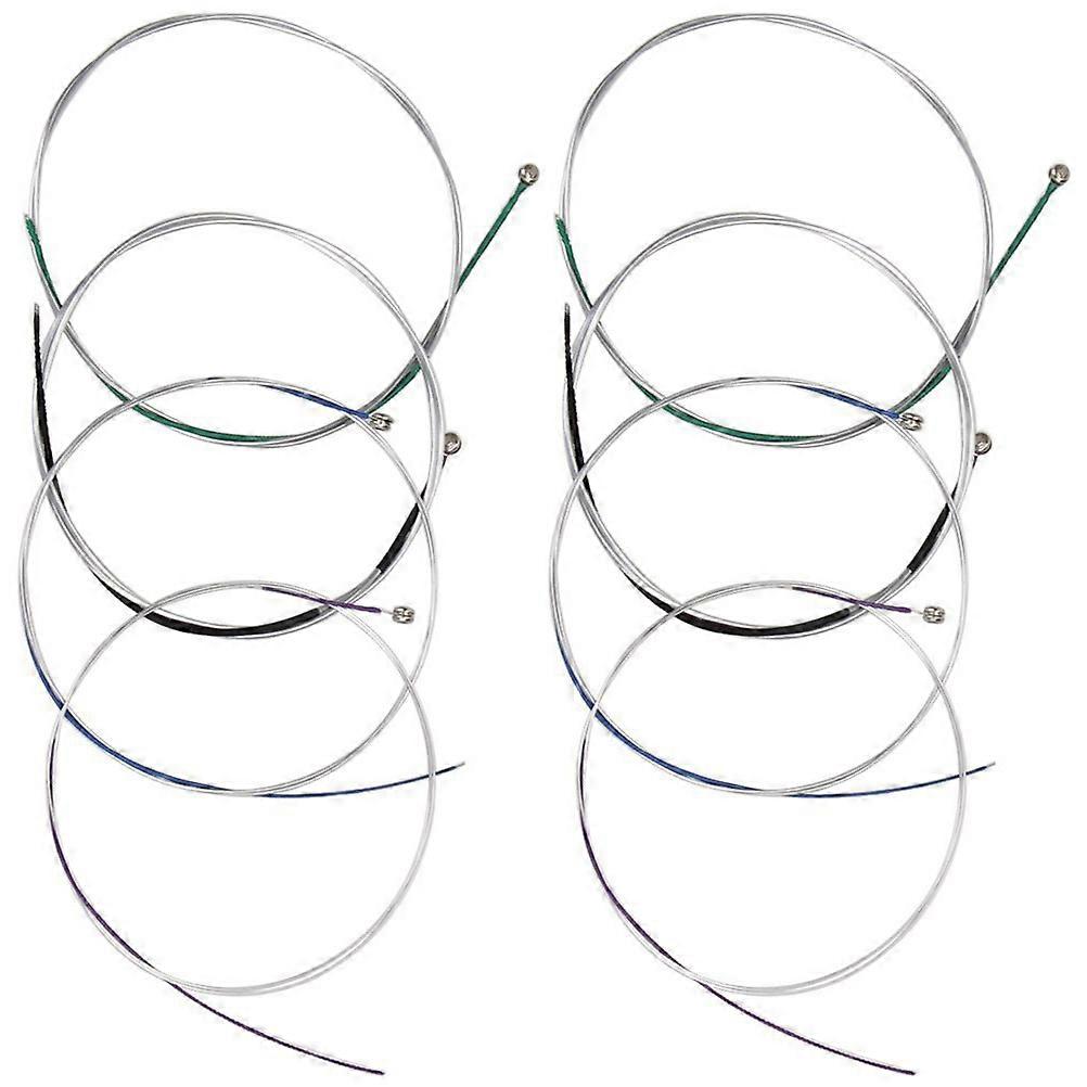 Small Violin Strings Universal Full Set for Violin Replacement 8Pcs Silver Kit
