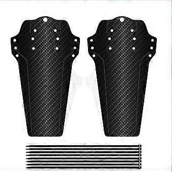 2 PCS Bike Fenders Mountain Road Bike Mudguards Front Rear Universal Bike Accessories Carbon Fiber Type
