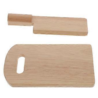 Brinquedo de cozinha com talheres de madeira para brincar (1 conjunto)