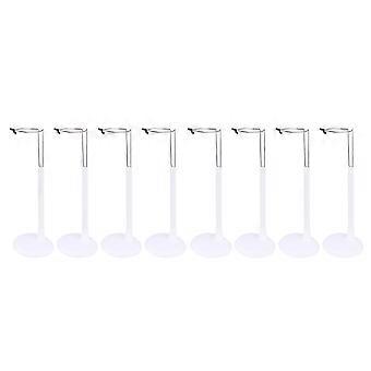 8pcs Plastic Doll Stand Doll Figure Display Holder Doll Rack Doll Showing Accessories