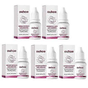 5x Ginger Nail Care Essence, Grijze Nagel Hydraterende Verzorging Exfoliërende Schoonheid Nagel Essence