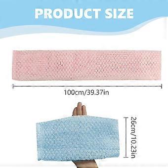 2 Pcs Japanese Exfoliating Shower Towel, Exfoliating Towel, Back Scrubber Set for Scrubbing, Lathering and Dead Skin Removal, Ideal for Sensitive Skin