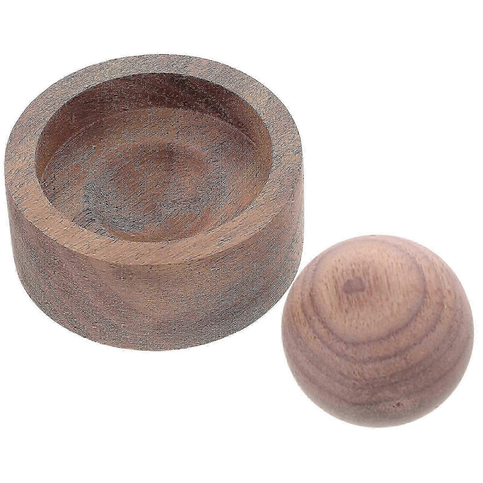Wooden Aromatherapy Diffuser compatible with Home Use Compact Coffee Spherical Design Passive Diffusion 1Pack