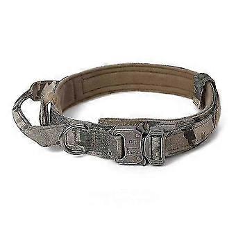 Taktisches Hundehalsband Militär Hundehalsband Einstellbares Nylon Hundehalsband Heavy Duty Metallschnalle mit Griff