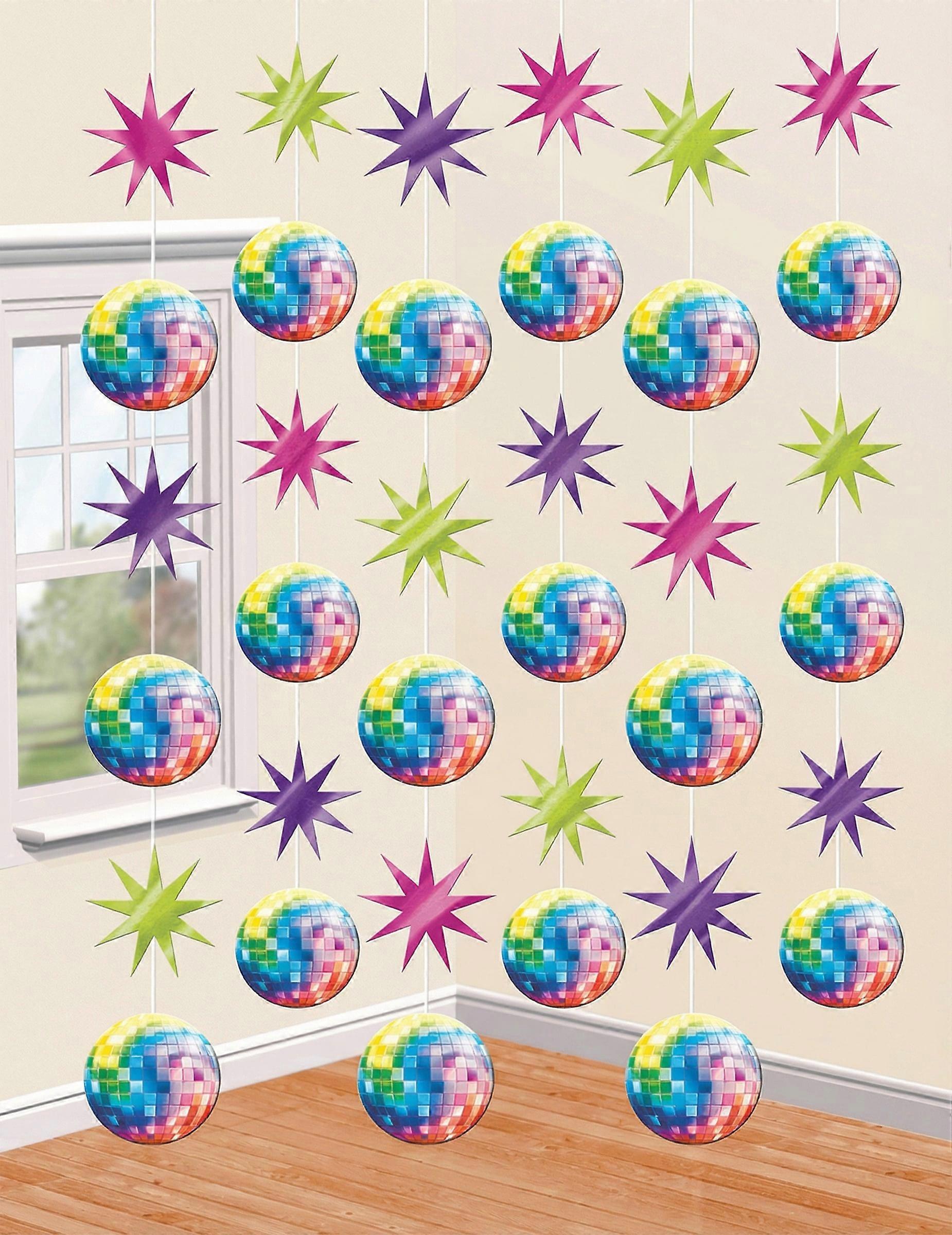 6 Décorations à suspendre Disco Boules à facettes