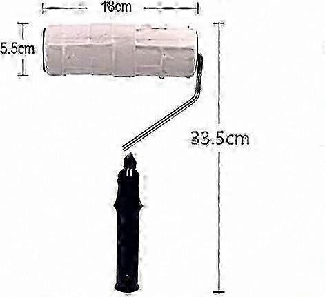 Patterned Paint Roller compatible with DIY, 8-inch Household Rubber Texture Tool