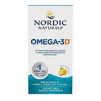 Nordic Naturals Omega-3D Lemon, 690 Mg, 120 Softgels
