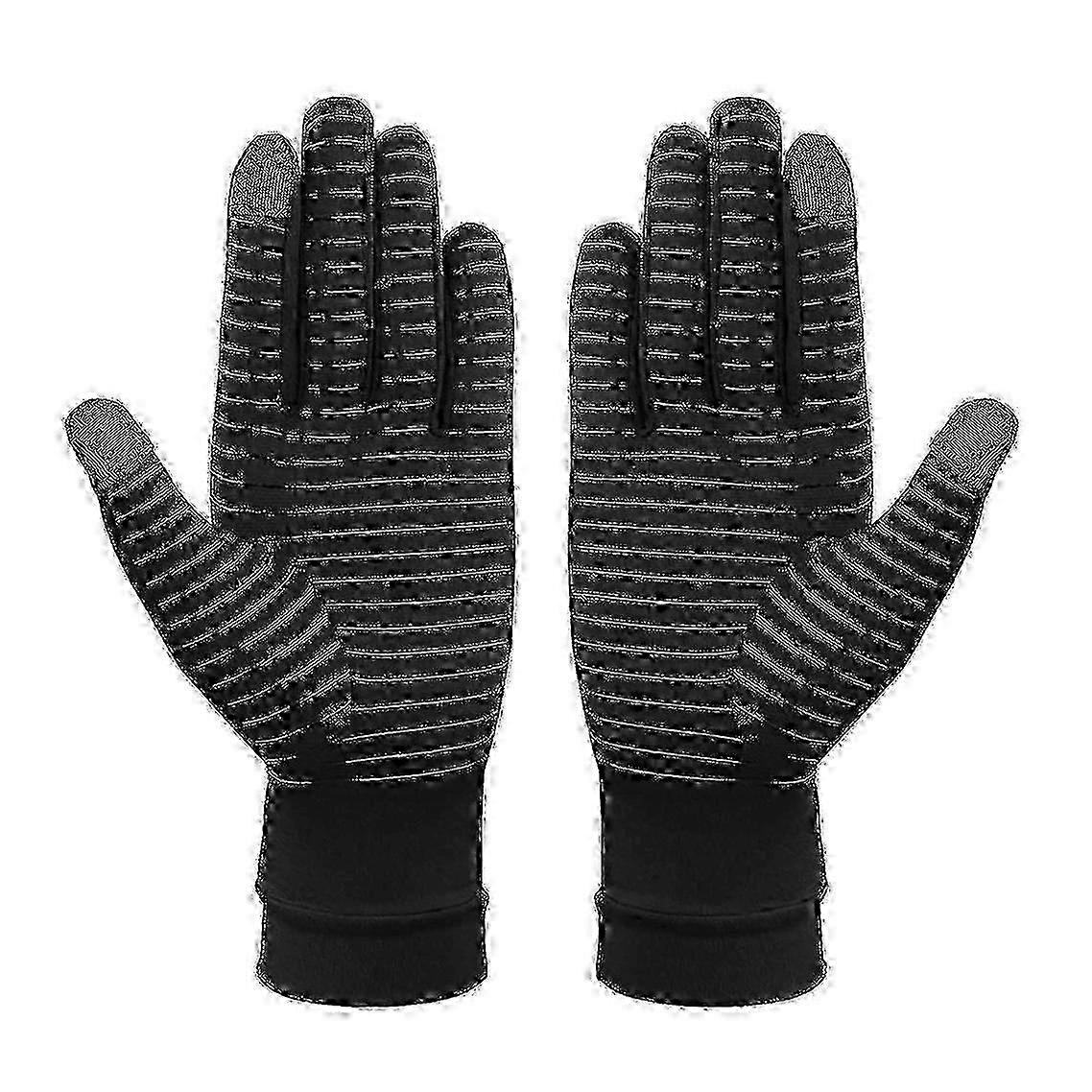 Copper-Infused Full-Finger Compression Gloves