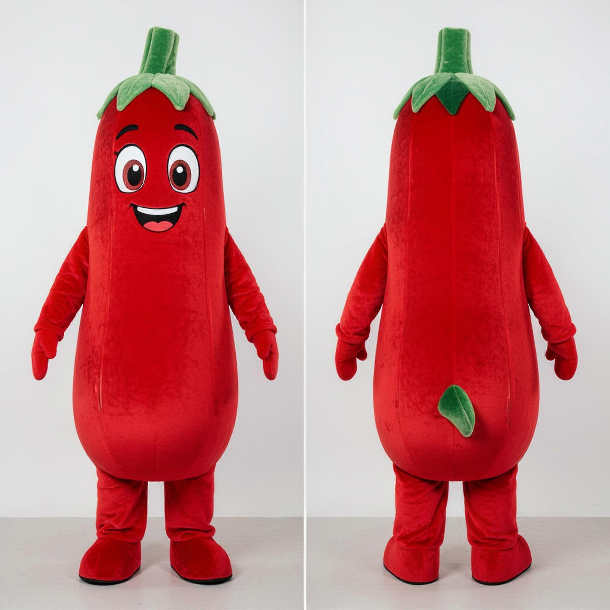 MASTICOT Vibrant Red Plump Zucchini Mascot