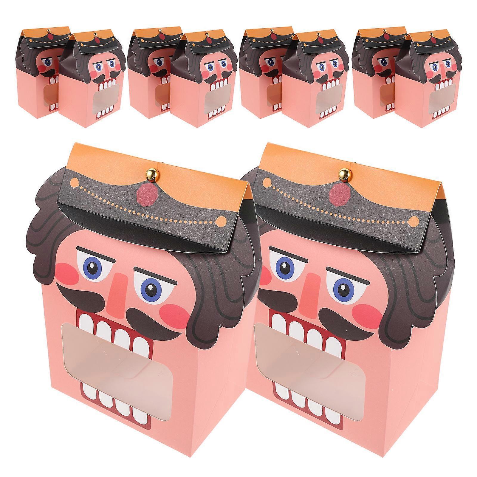 Gift Packaging Boxes Paper Cookie Boxes for Wedding Parties 10Pcs with Window