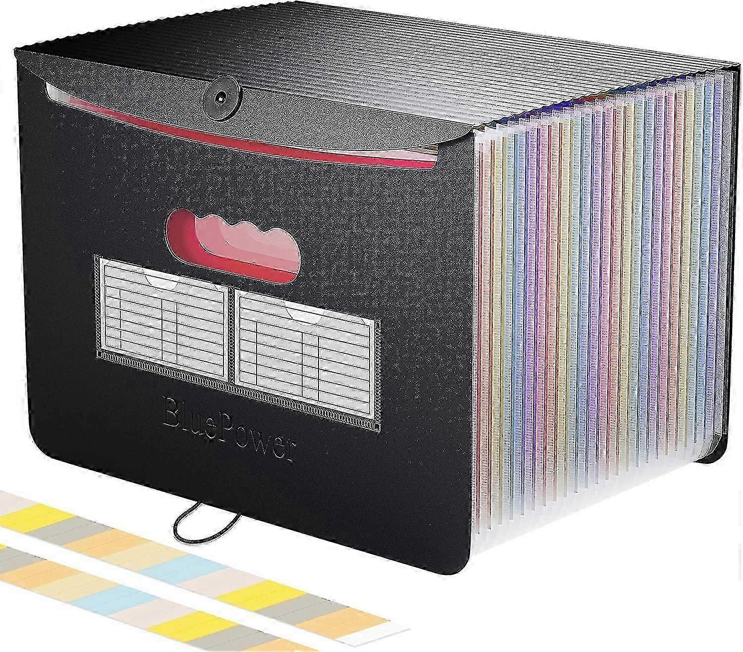 A4 Sorter 24 Compartments With Lid, Administrative Document Storage, Document Range Sorter Bellows Pocket