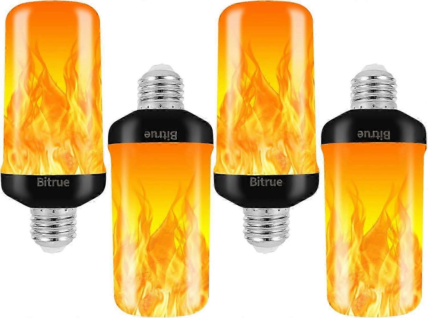 LED Flame Effect Light Bulb, 4 Modes Flame Light Bulbs, E26 Base Fire-10