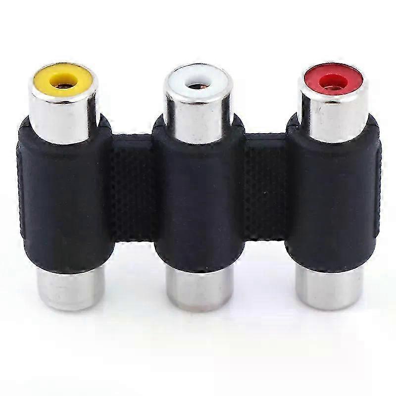 Mini Triple RCA Coupler Socket