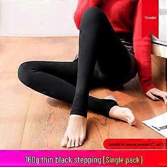 Women's Plus Size Fleece-Lined Autumn Leggings - Slimming, Warm, Cotton, and Footed Tights for Outdoor Sports