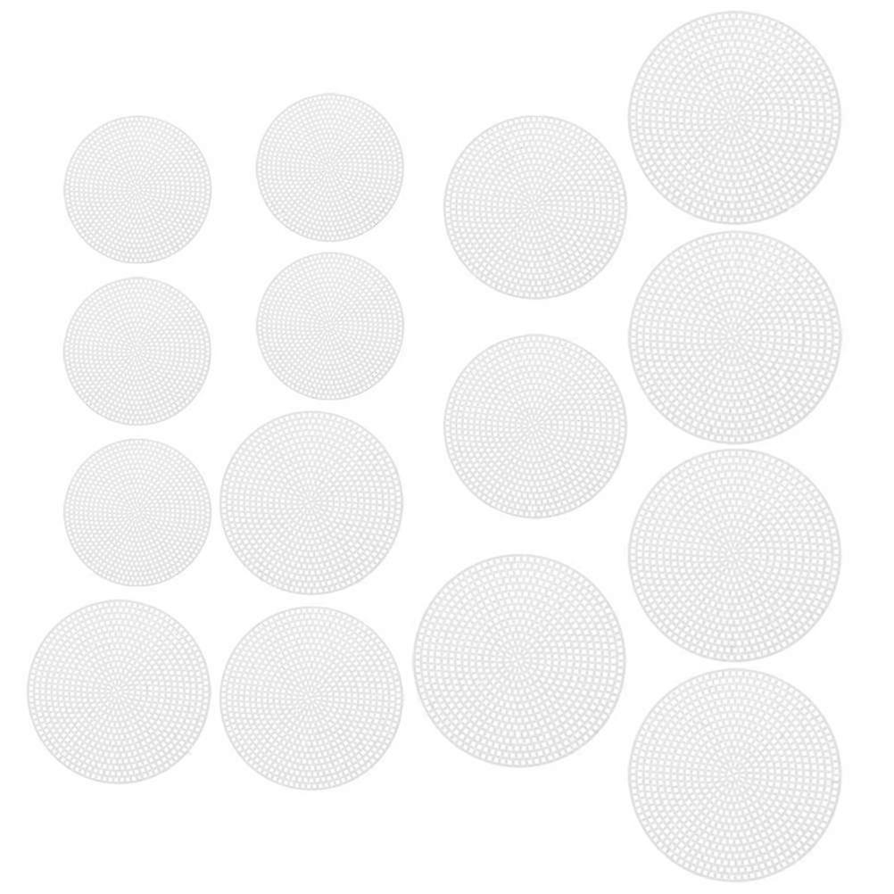 Plastic Canvas Shapes Crafting Sewing Sheets for DIY Use 15Pcs Set