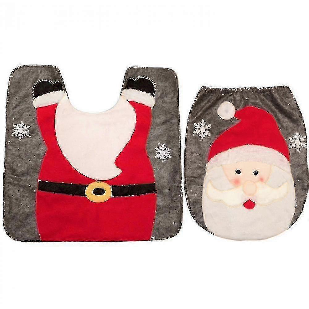 Festive Two-Piece Toilet Cover Set