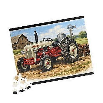 Vintage 1952 Ford 8N Farm Tractor Puzzle Farm Scene Jigsaw TU274