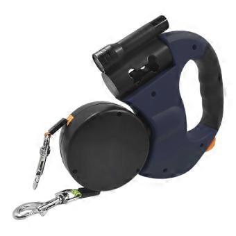 Nylon Retractable Leash With LED & Brake