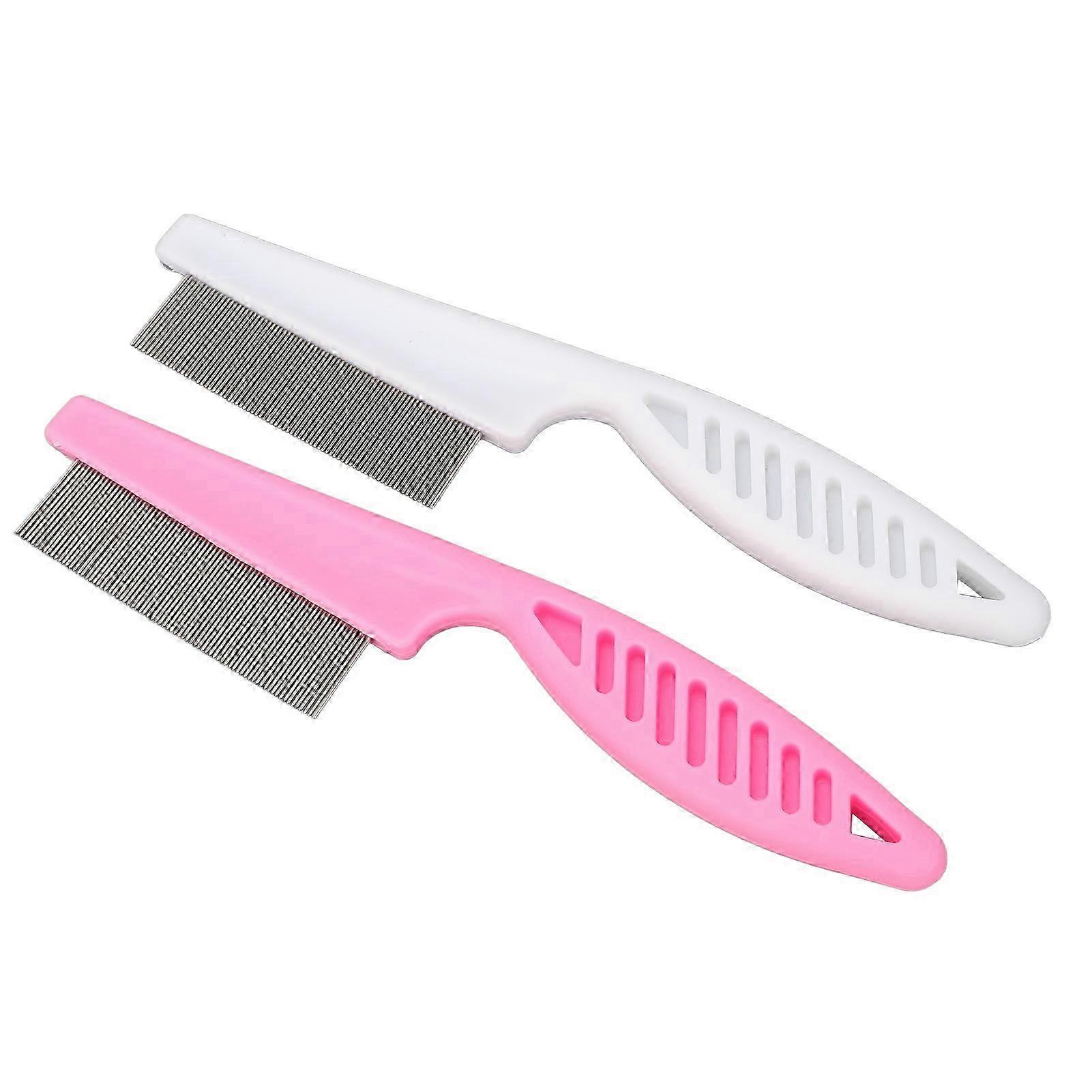 Ergonomic Metal Pet Lice Comb